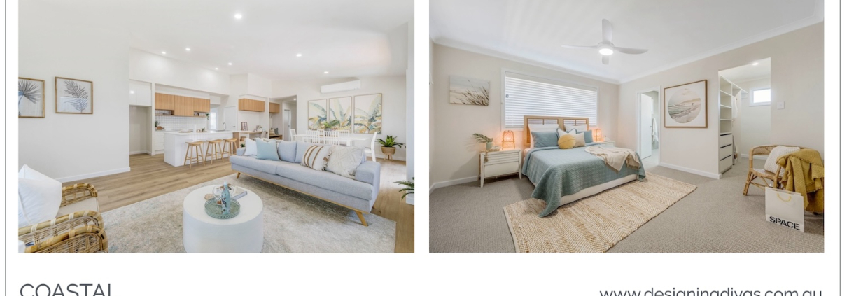 coastal style for home staging Port Macquarie - www.designingdivas.com.au