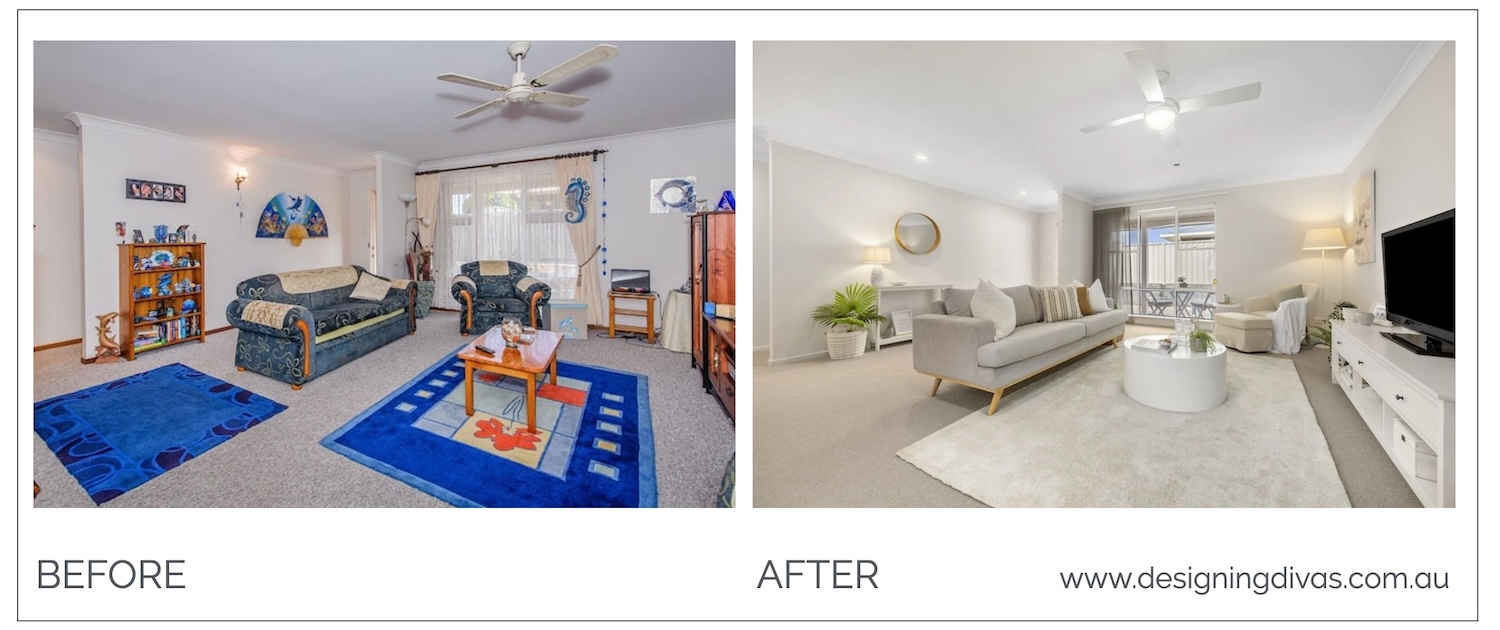 b&a 12 - before and after home staging - port macquarie www.designingdivas.com.au